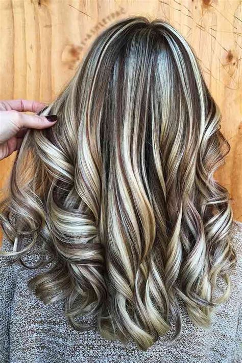 brown hair with blonde in the front|blonde hair mixed with brown.